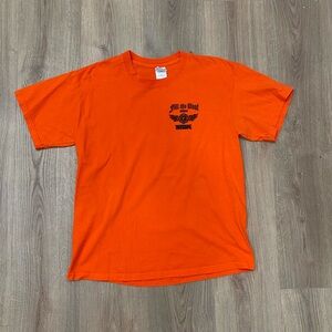 Gildan Orange Graphic Tee